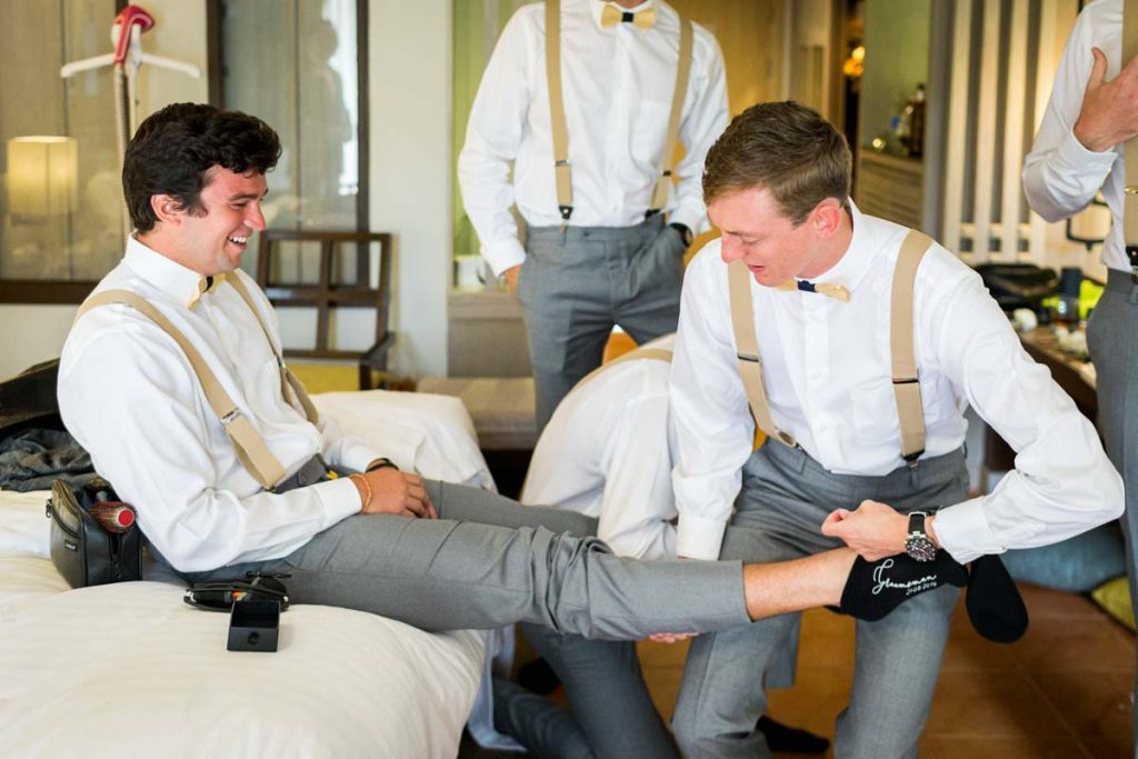 Brittany with Ben getting ready for there wedding in Phuket Thailand, Photography by Phuket wedding photographer