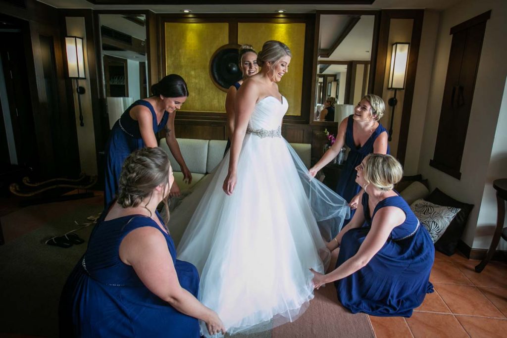 Brittany with Ben getting ready for there wedding in Phuket Thailand, Photography by Phuket wedding photographer